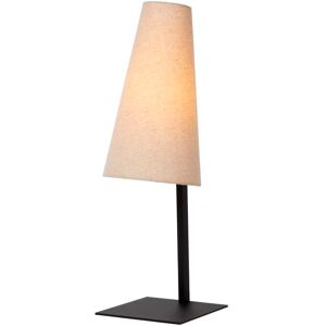 LUCIDE 30595/81/38 GREGORY stolná lampa V560mm 1xE27 čierna, krémová LUCIDE 30595/81/38 GREGORY stolná lampa V560mm 1xE27 čierna, krémová