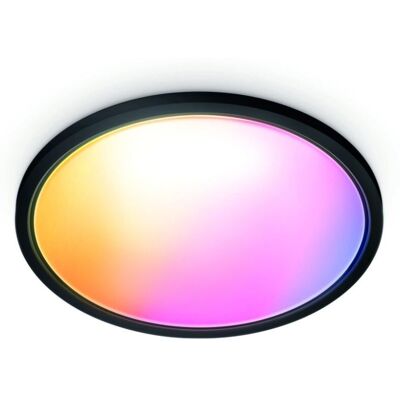 Philips Wiz Colors 8720169072671 SuperSlim stropné svietidlo LED D545mm 32W/3750lm 2700-6500K+RGB čierna Philips Wiz Colors 8720169072671 SuperSlim stropné svietidlo LED D545mm 32W/3750lm 2700-6500K+RGB čierna