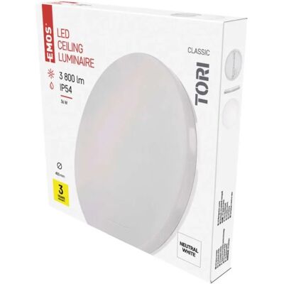 Stropné svietidlo LED 3800lm 4000K biela IP54 EMOS TORI ZM4325 Stropné svietidlo LED 3800lm 4000K biela IP54 EMOS TORI ZM4325