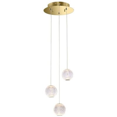ITALUX PND-12220121-3A-GD Rosario závesné svietidlo LED D250mm 12,6W/840lm 3000K zlatá ITALUX PND-12220121-3A-GD Rosario závesné svietidlo LED D250mm 12,6W/840lm 3000K zlatá