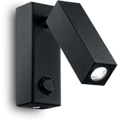 Nástenné svietidlo Ideal lux 142241 PAGE AP1 SQUARE NERO 1xLED 3W/210lm 3000K čierna Nástenné svietidlo Ideal lux 142241 PAGE AP1 SQUARE NERO 1xLED 3W/210lm 3000K čierna