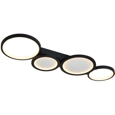 RABALUX 71379 Aranis stropné svietidlo LED 40W/2300lm 3000-6500K čierna, biela, stmievateľné, diaľkový ovládač RABALUX 71379 Aranis stropné svietidlo LED 40W/2300lm 3000-6500K čierna, biela, stmievateľné, diaľkový ovládač