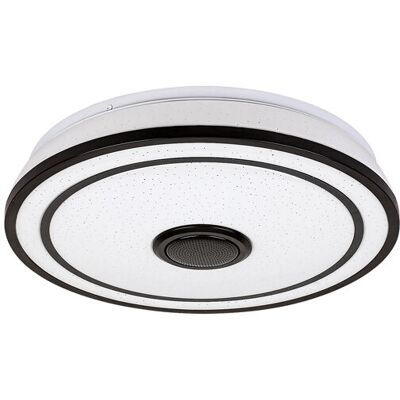 RABALUX 71030 Nikolaus stropné svietidlo LED D395mm 24W/1600lm 3000-6500K+RGB čierna, biela, diaľkový ovládač, starlight efekt RABALUX 71030 Nikolaus stropné svietidlo LED D395mm 24W/1600lm 3000-6500K+RGB čierna, biela, diaľkový ovládač, starlight efekt