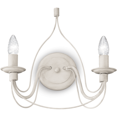 Nástenné svietidlo Ideal lux 028460 CORTE AP2 BIANCO ANTICO 2xE14 40W Nástenné svietidlo Ideal lux 028460 CORTE AP2 BIANCO ANTICO 2xE14 40W