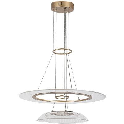 RABALUX 72412 Zofrael závesné svietidlo D550mm LED 36W/4650/2400lm 3000K zlatá, priehľadná RABALUX 72412 Zofrael závesné svietidlo D550mm LED 36W/4650/2400lm 3000K zlatá, priehľadná