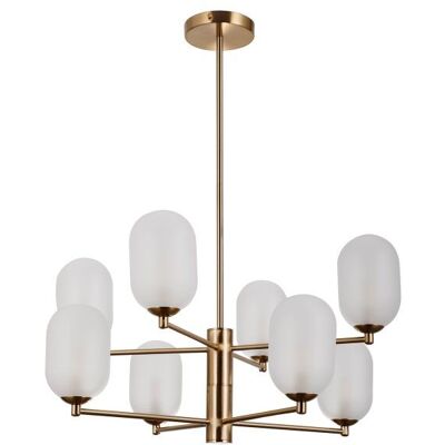 ITALUX PND-4215-8A-HBR-SAT Perano závesné svietidlo 8xG9 D620mm starožitná bronzová, biela ITALUX PND-4215-8A-HBR-SAT Perano závesné svietidlo 8xG9 D620mm starožitná bronzová, biela