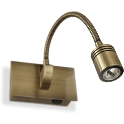Nástenné svietidlo Ideal lux 121352 DYNAMO AP1 BRUNITO 1xLED 3W/200lm 4000K Nástenné svietidlo Ideal lux 121352 DYNAMO AP1 BRUNITO 1xLED 3W/200lm 4000K