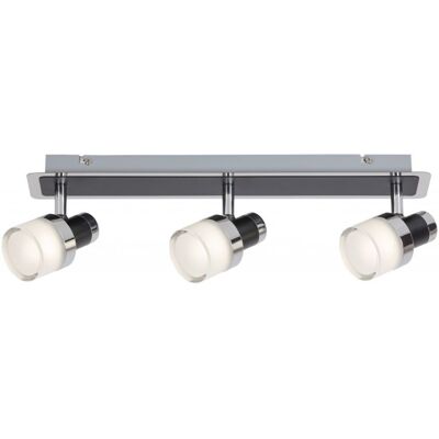 Rabalux 5023 Harold kúpeľňové nástenné LED svietidlo 430mm 15W/1200lm 4000K IP44 chróm/čierna/opálové sklo Rabalux 5023 Harold kúpeľňové nástenné LED svietidlo 430mm 15W/1200lm 4000K IP44 chróm/čierna/opálové sklo
