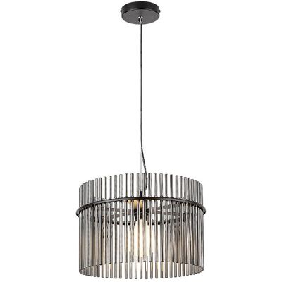 RABALUX 72261 Inesa závesné svietidlo D400mm 1xE27 matná čierna, dymová RABALUX 72261 Inesa závesné svietidlo D400mm 1xE27 matná čierna, dymová