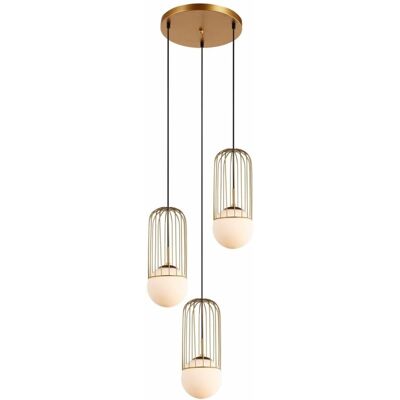 MDM-3939/3 GD ITALUX Matty moderné závesné svietidlo 3X40W E27 IP20 MDM-3939/3 GD ITALUX Matty moderné závesné svietidlo 3X40W E27 IP20