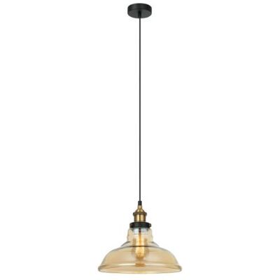 Italux MDM-2381/1 GD+AMB závesné svietidlo Hubert D280mm 1x40W E27 čierna, zlatá, jantárová Italux MDM-2381/1 GD+AMB závesné svietidlo Hubert D280mm 1x40W E27 čierna, zlatá, jantárová