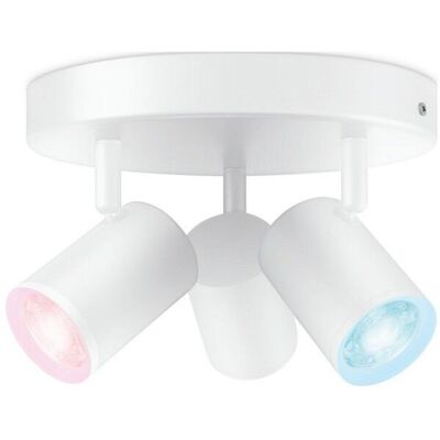 Philips Wiz Colors 8719514554511 IMAGEO stropné bodové svietidlo/spot 3xGU10 3x5W/345lm 2200-6500K+RGB biela Philips Wiz Colors 8719514554511 IMAGEO stropné bodové svietidlo/spot 3xGU10 3x5W/345lm 2200-6500K+RGB biela