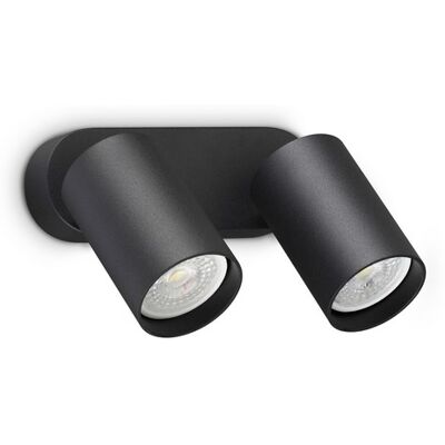 Nástenné svietidlo 2x GU10 čierna IP20 Ideal Lux DYNAMITE 367385 Nástenné svietidlo 2x GU10 čierna IP20 Ideal Lux DYNAMITE 367385