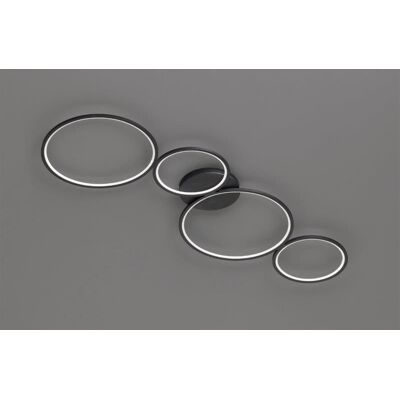 TRIO 622610432 Rondo Stropné svietidlo 970mm LED 1X37W/3300lm 3000K Matná čierna, Switchdimmer TRIO 622610432 Rondo Stropné svietidlo 970mm LED 1X37W/3300lm 3000K Matná čierna, Switchdimmer