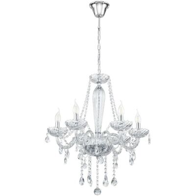 Eglo Chandeliers 39099 BASILANO 1 luster 6xE14 číra Eglo Chandeliers 39099 BASILANO 1 luster 6xE14 číra
