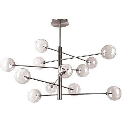 Ideal Lux 345390 EQUINOXE závesné svietidlo 12xG4 dymová Ideal Lux 345390 EQUINOXE závesné svietidlo 12xG4 dymová