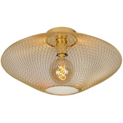 LUCIDE 21123/45/02 MESH Prisadené stropné svietidlo E27 1x40W matná zlatá/mosadz LUCIDE 21123/45/02 MESH Prisadené stropné svietidlo E27 1x40W matná zlatá/mosadz