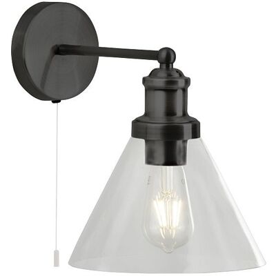 Searchlight 1277BK Pyramid nástenné svietidlo E27 1 x 60W Searchlight 1277BK Pyramid nástenné svietidlo E27 1 x 60W