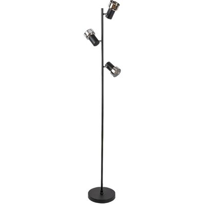 RABALUX 74279 Hatice stojacia lampa D80mm 3xE14 čierna, dymová RABALUX 74279 Hatice stojacia lampa D80mm 3xE14 čierna, dymová
