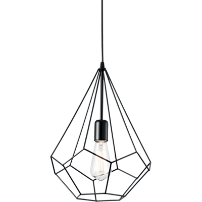 Závesné svietidlo Ideal lux 148175 AMPOLLA-3 SP1 NERO 1xE27 60W čierna Závesné svietidlo Ideal lux 148175 AMPOLLA-3 SP1 NERO 1xE27 60W čierna