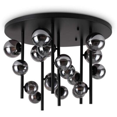 Ideal Lux 328386 PERLAGE stropné svietidlo 18xG9 D750mm čierna, dymová Ideal Lux 328386 PERLAGE stropné svietidlo 18xG9 D750mm čierna, dymová