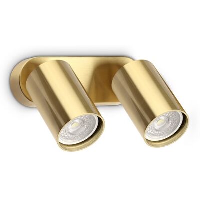 Nástenné svietidlo 2x GU10 mosadzná IP20 Ideal Lux DYNAMITE 367392 Nástenné svietidlo 2x GU10 mosadzná IP20 Ideal Lux DYNAMITE 367392