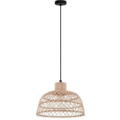 Eglo Vintage 43285 AUSNBY Závesné svietidlo E27 1x40W D370mm čierna, prírodná Eglo Vintage 43285 AUSNBY Závesné svietidlo E27 1x40W D370mm čierna, prírodná