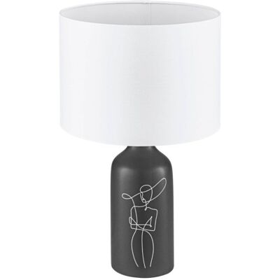 EGLO Vintage 43823 VINOZA stolná lampa V505mm 1xE27 čierna, biela EGLO Vintage 43823 VINOZA stolná lampa V505mm 1xE27 čierna, biela