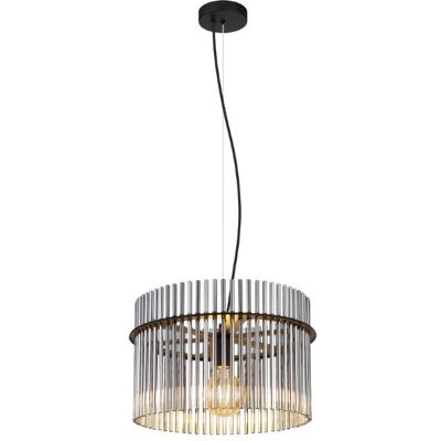 GLOBO lighting GLOBO 15698H GORLEY závesné svietidlo D400mm 1xE27 matná čierna, dymová GLOBO lighting GLOBO 15698H GORLEY závesné svietidlo D400mm 1xE27 matná čierna, dymová