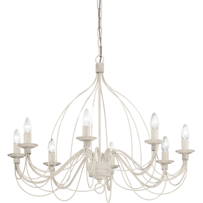 Závesné svietidlo/Luster Ideal lux 005898 CORTE SP8 BIANCO ANTICO 8xE14 40W Závesné svietidlo/Luster Ideal lux 005898 CORTE SP8 BIANCO ANTICO 8xE14 40W