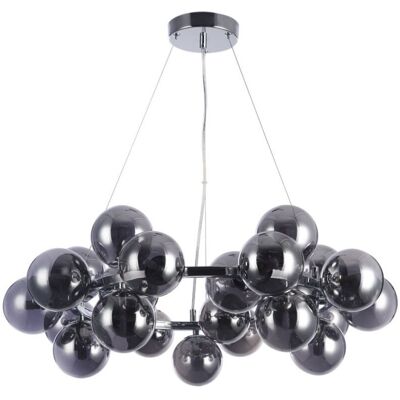 Italux PND-5252-25-CH+SMK závesné svietidlo Cabella D680mm 25x28W G9 chróm, dymová Italux PND-5252-25-CH+SMK závesné svietidlo Cabella D680mm 25x28W G9 chróm, dymová