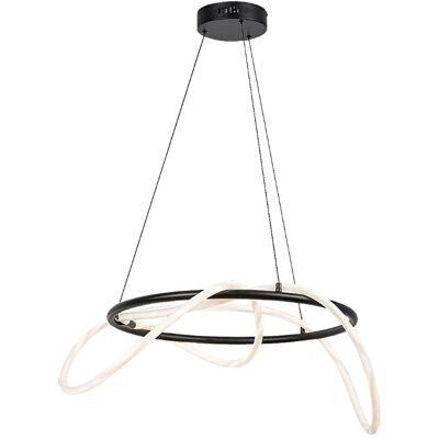 RABALUX 72191 Montema závesné svietidlo D600mm LED 54W/4480lm 4000K čierna, biela RABALUX 72191 Montema závesné svietidlo D600mm LED 54W/4480lm 4000K čierna, biela