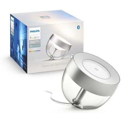 Philips Hue White and color ambiance 8719514411524 Iris (gen4) náladová stolná lampa LED 8,1W/570lm 2000-6500K+RGB strieborná bluetooth Philips Hue White and color ambiance 8719514411524 Iris (gen4) náladová stolná lampa LED 8,1W/570lm 2000-6500K+RGB strieborná bluetooth