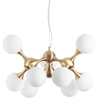 Ideal Lux IdealLux 241036 NODI SP9 závesné svietidlo 150mm E14 9x40W IP20 matná mosadz Ideal Lux IdealLux 241036 NODI SP9 závesné svietidlo 150mm E14 9x40W IP20 matná mosadz