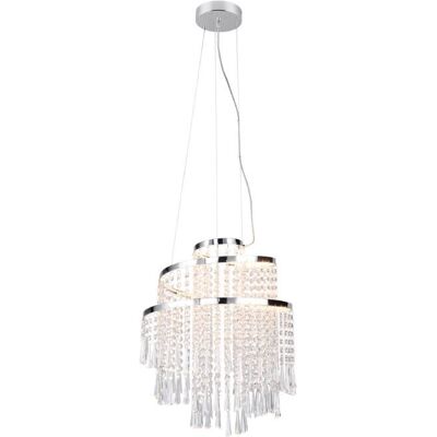 TRIO Reality R37341106 POMP závesné svietidlo SMD LED D380mm 30W/4300lm 2700-6500K chrómová, priehľadná, stmievateľné, diaľkový ovládač TRIO Reality R37341106 POMP závesné svietidlo SMD LED D380mm 30W/4300lm 2700-6500K chrómová, priehľadná, stmievateľné, diaľkový ovládač