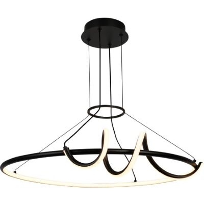 RABALUX 72022 Menazi závesné svietidlo D635mm LED 46W/4160lm 3000-6500K čierna, biela, stmievateľné, diaľkový ovládač RABALUX 72022 Menazi závesné svietidlo D635mm LED 46W/4160lm 3000-6500K čierna, biela, stmievateľné, diaľkový ovládač
