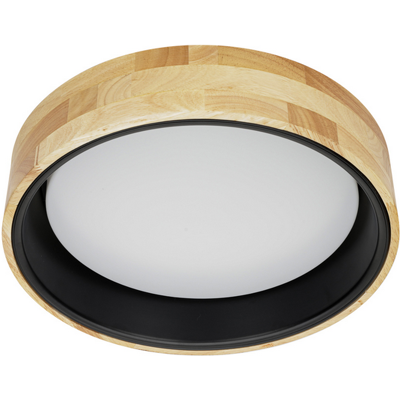 ITALUX PLF-4350-20W-WD-BK-4K Campelo stropné svietidlo LED D350mm 20W/2000lm 4000K čierna, drevo, biela ITALUX PLF-4350-20W-WD-BK-4K Campelo stropné svietidlo LED D350mm 20W/2000lm 4000K čierna, drevo, biela