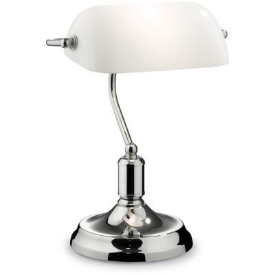 Stolová lampa Ideal lux 045047 LAWYER TL1 CROMO 1xE27 60W Stolová lampa Ideal lux 045047 LAWYER TL1 CROMO 1xE27 60W
