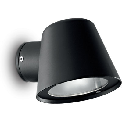 Exteriérové nástenné svietidlo Ideal lux 020228 GAS AP1 NERO 1xGU10 28W IP43 Exteriérové nástenné svietidlo Ideal lux 020228 GAS AP1 NERO 1xGU10 28W IP43