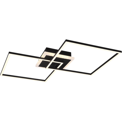 TRIO Reality TRIO R62843132 ARRIBO stropné svietidlo LED 1x29W/3250lm, 1x6,5W/600lm 3000K matná čierna, RGB, switchdimmer, diaľkový ovládač TRIO Reality TRIO R62843132 ARRIBO stropné svietidlo LED 1x29W/3250lm, 1x6,5W/600lm 3000K matná čierna, RGB, switchdimmer, diaľkový ovládač