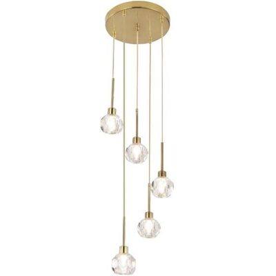 Rabalux 5396 Kassia závesné svietidlo 300mm 5xG9 5x5W IP20 zlatá Rabalux 5396 Kassia závesné svietidlo 300mm 5xG9 5x5W IP20 zlatá