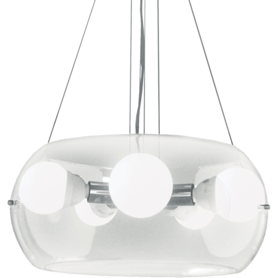 Závesné svietidlo Ideal lux 016863 AUDI-10 SP5 TRASPARENTE 5xE27 60W 3000K Závesné svietidlo Ideal lux 016863 AUDI-10 SP5 TRASPARENTE 5xE27 60W 3000K