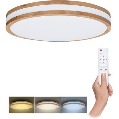 Stropné svietidlo LED 4200lm 3000–6500K hnedá, čierna IP20 Solight WOODY WO8008 Stropné svietidlo LED 4200lm 3000–6500K hnedá, čierna IP20 Solight WOODY WO8008