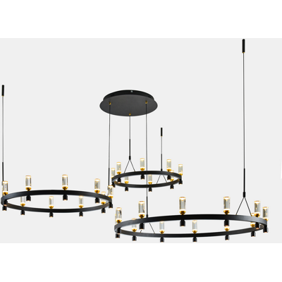ITALUX PND-83812-60 Almelo závesné svietidlo LED D1870mm 137,6W/5347lm 3000K čierna, zlatá ITALUX PND-83812-60 Almelo závesné svietidlo LED D1870mm 137,6W/5347lm 3000K čierna, zlatá