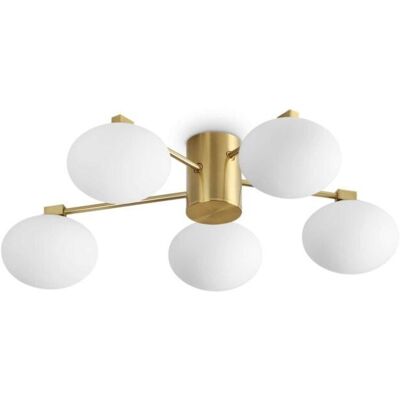 Ideal Lux 316697 HERMES stropné svietidlo 5xG9 D600mm mosadzná Ideal Lux 316697 HERMES stropné svietidlo 5xG9 D600mm mosadzná