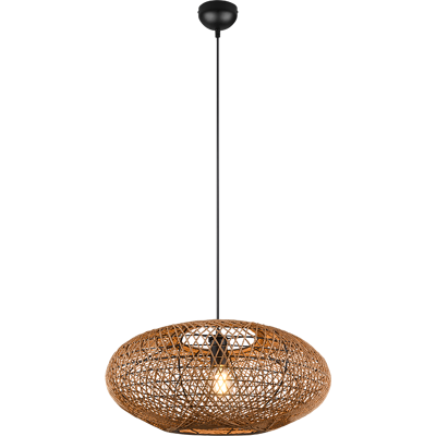 TRIO 312300136 HEDDA závesné svietidlo D520mm 1xE27 matná čierna, sisal TRIO 312300136 HEDDA závesné svietidlo D520mm 1xE27 matná čierna, sisal