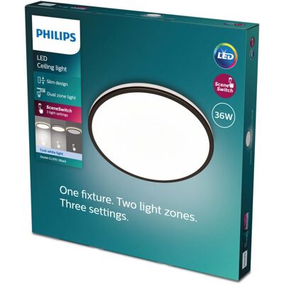 Philips 8719514432123 Ozziet stropné svietidlo LED 36W/4100lm 4000K čierna SceneSwitch Philips 8719514432123 Ozziet stropné svietidlo LED 36W/4100lm 4000K čierna SceneSwitch