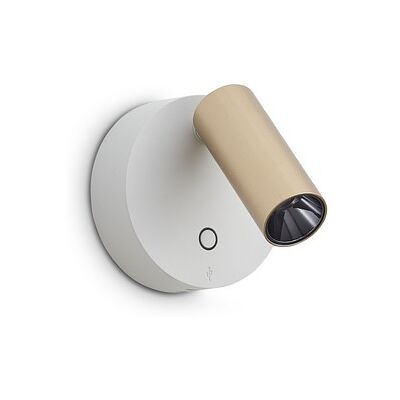 Nástenné svietidlo s vypínačom LED 3000K biela IP20 Ideal Lux ELF 347493 Nástenné svietidlo s vypínačom LED 3000K biela IP20 Ideal Lux ELF 347493