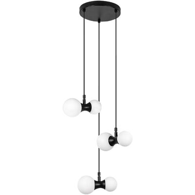 RABALUX 72300 Lition závesné svietidlo D230mm 6xG9 čierna, biela RABALUX 72300 Lition závesné svietidlo D230mm 6xG9 čierna, biela