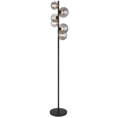 GLOBO lighting GLOBO 56133-6S RIHA stojacia lampa V1550mm 6xG9 matná čierna, dymová GLOBO lighting GLOBO 56133-6S RIHA stojacia lampa V1550mm 6xG9 matná čierna, dymová